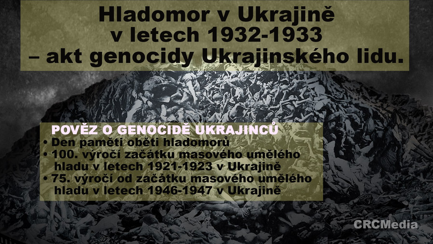Zachovej paměť – sděl pravdu o #genocidě Ukrajinského národa